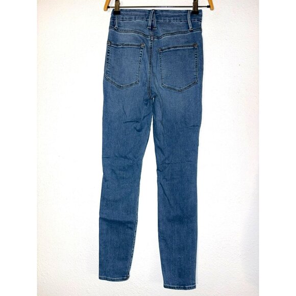 Good American Good Waist Skinny Jeans Size 0/25 - Picture 2 of 7